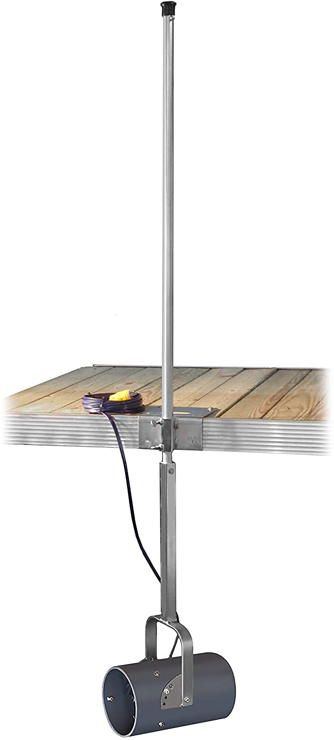 Scott Aerator DeIcer for Lakes & Ponds | 3/4 Horse Power 115V Stainless Steel | 50 ft. Electric Corded Cable Included with Dock Mount Assembly | Made in USA