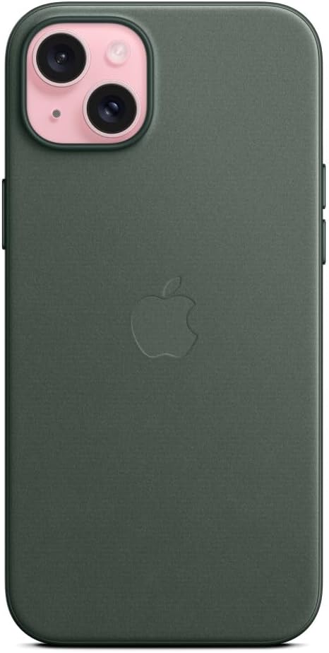 Apple 15 MT4F3ZM/A iPhone Plus FineWoven Case with MagSafe - Evergreen