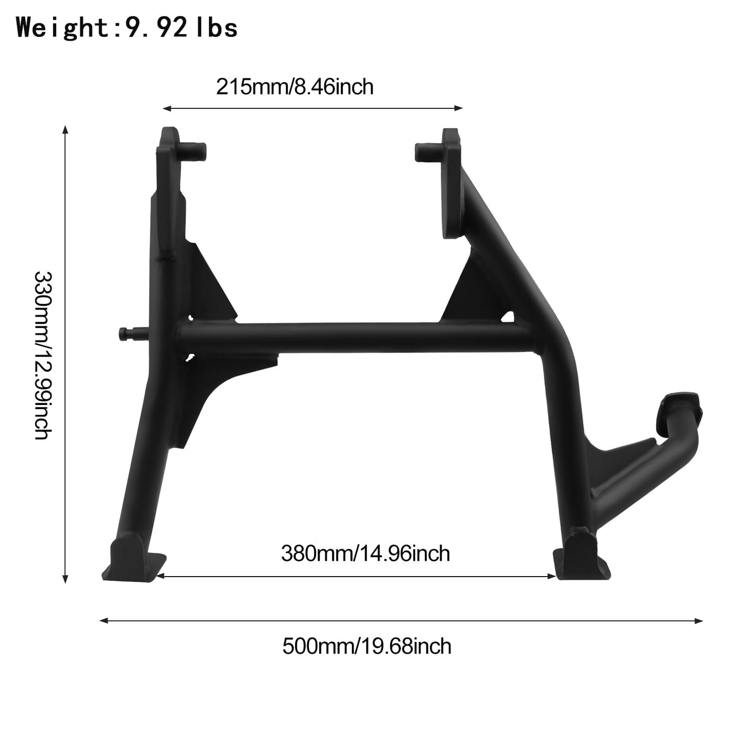XIDAODIT Motorcycle Center Stand Kickstand and Highway Crash Bars Engine Guard Set for CFMOTO 450MT 450 MT MT450 IBEX 450 2024-2025