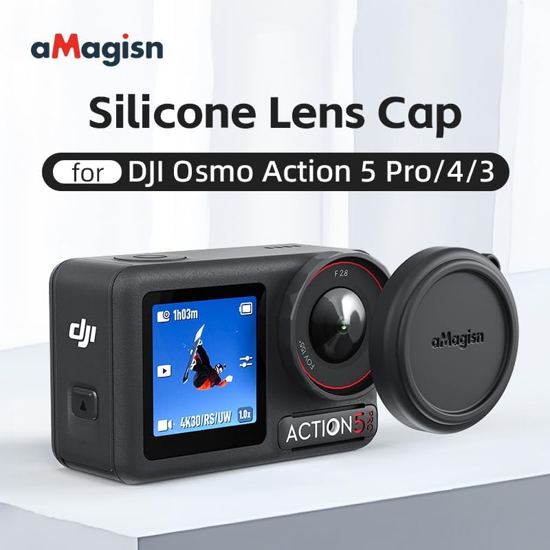 MoriEnzi 5 aMagisn for DJI OSMO Action Pro Silicone Lens Cover and Lens Protection Cover Accessories Action Camera