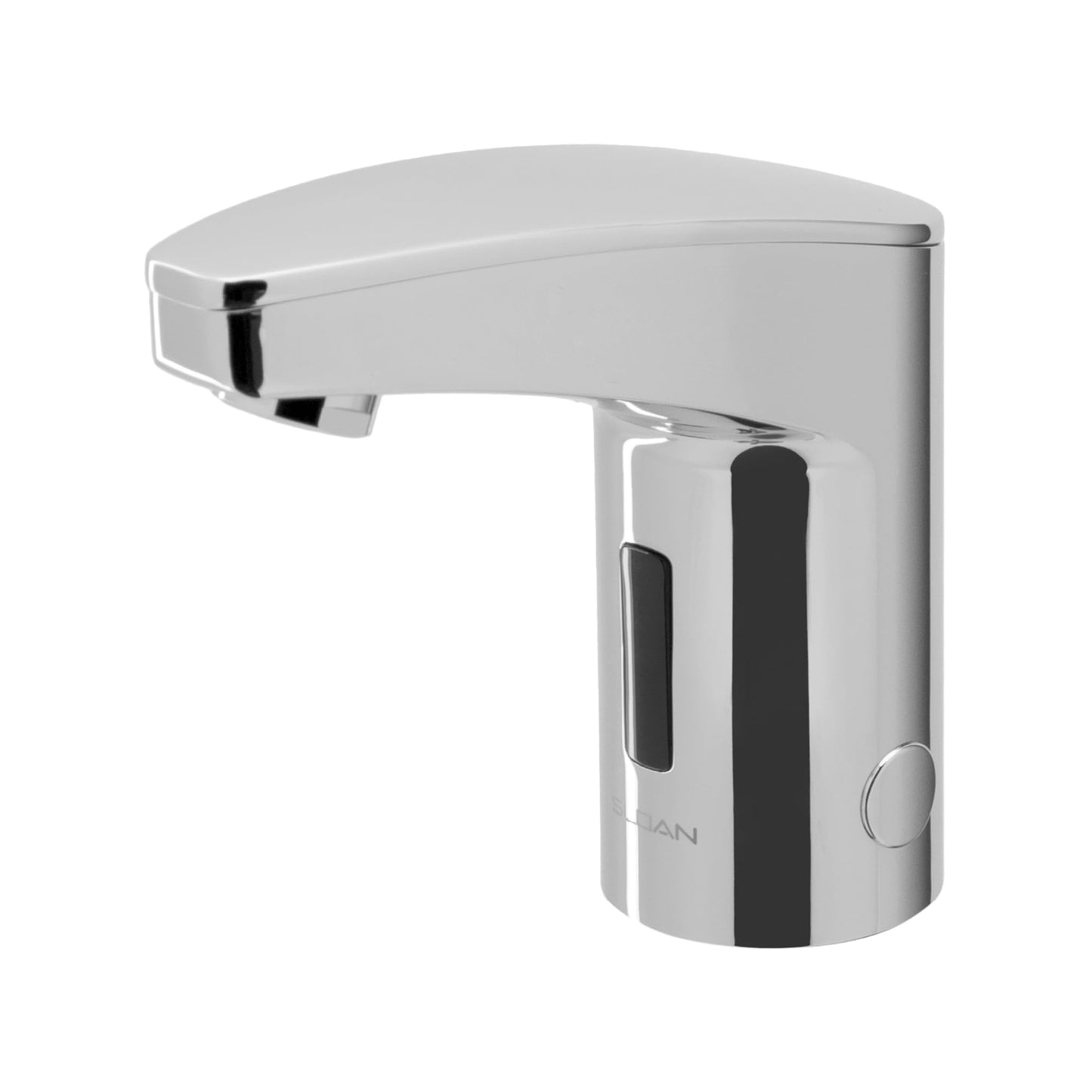 Sloan Optima EAF-350 Sensor Activated Touch-Free Faucet, Commercial Grade with Mounting Hardware - 0.5GPM Battery-Powered Deck-Mounted Mid Body, Polished Chrome Finish, 3335110