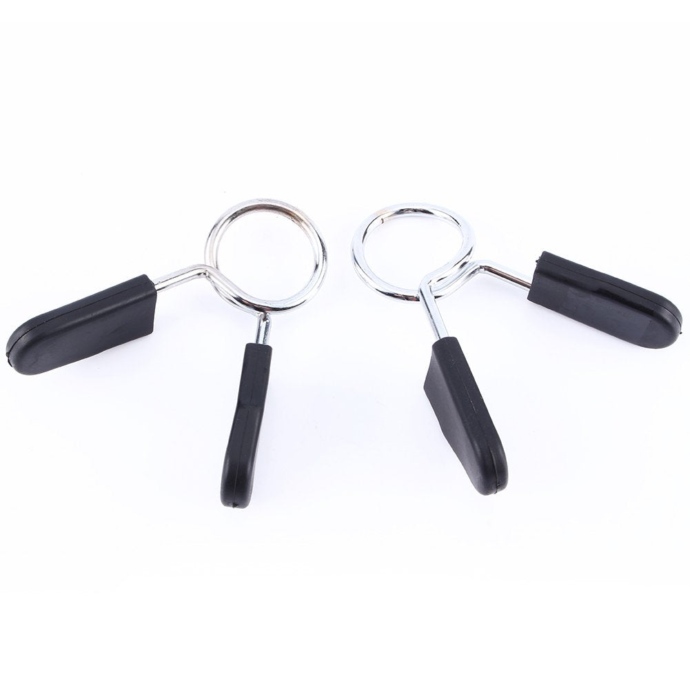 Barbell Collars, Secure Spring Lock Mechanism, Weight Clamps 1 Inch Barbell Compatible for Gym Powerlifting Weightlifting Home Workout Fitness Enthusiasts