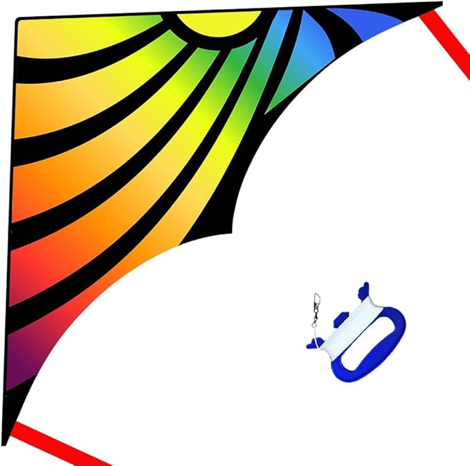 Xida Kites for Kids Ages 4-8, Large Kite for Adults, Easy to Fly Beach Kites with Handle and String,Perfect for Beginners,Beach,and Outdoor Flying Fun