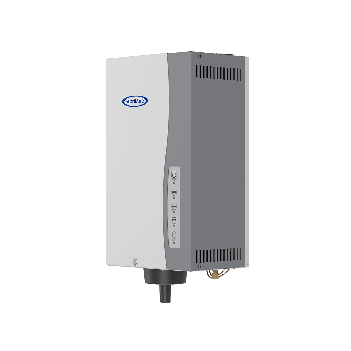 AprilAire 865 Whole-House Steam Humidifier, Manual Steam Humidifier with Wall Mount Fan, Whole-House Humidifier for Homes without HVAC Duct System up to 10,300 Sq. Ft., White