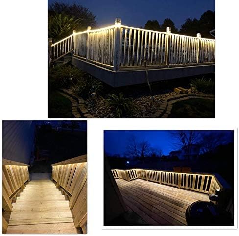Skiennix 100Ft LED Rope Lights - Warm White, Waterproof Indoor/Outdoor | Cuttable, 1080 LEDs for Garden & Holiday Decor