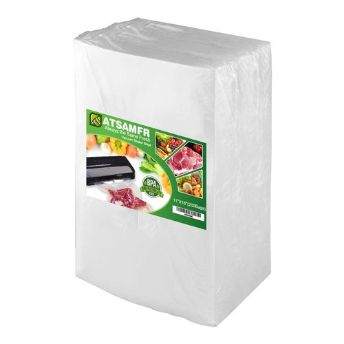 ATSAMFR 200 Count Gallon11x16Inch Vacuum Sealer Food Bags with BPA Free,Heavy Duty,Great for Vac Storage or Sous Vide Cooking