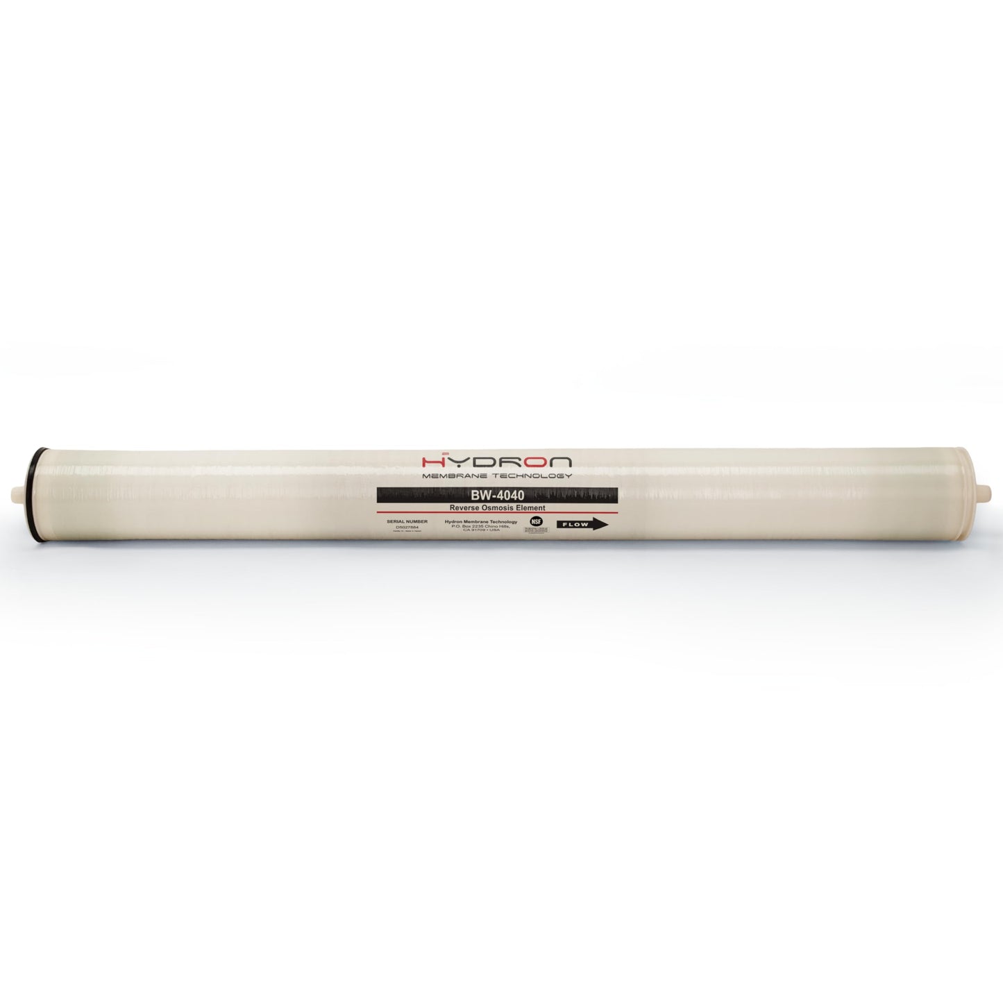 Hydron BW-4040 Reverse Osmosis Membrane – 4" x 40", 2400 GPD | High Performance for Commercial, Industrial, Agricultural, Whole House | Compatible with AG4040FF, AG4040TF, TW30-4040, RE4040-BE