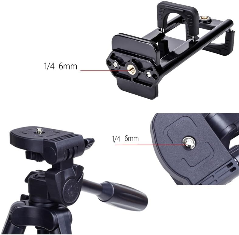 ThtRht 2 Pack 1/4 inch 2 1 Universal Tablet Tripod Mount Adapter with Standard Screw Thread in Phone Tripod Mount Clip