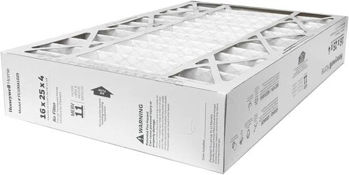Honeywell FC100A1029 Pleated Air Filter - MERV 11, 16" x 25" x 4" | 2-Pack with Reminder Alerts
