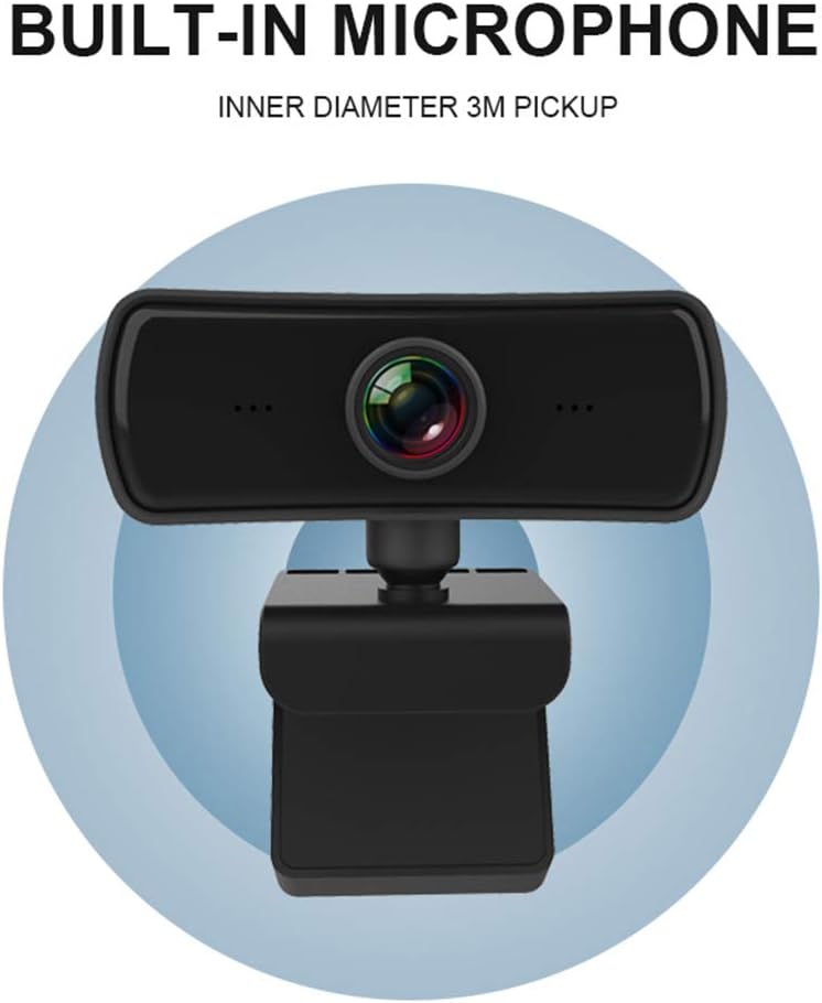 BaoFufc 2040x1080P 2K Webcam with Microphone for Desktop Laptop Computer Meeting Streaming Camera USB Cover