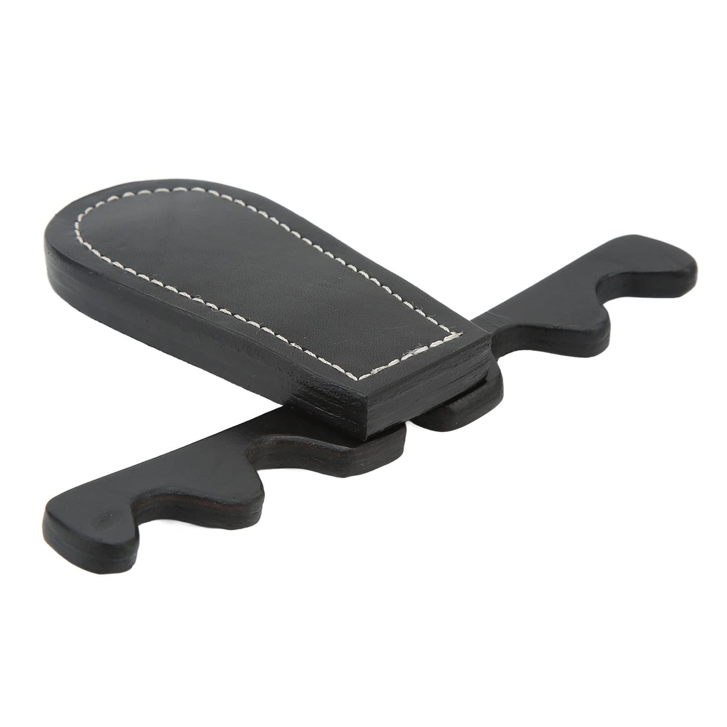 Diydeg Pool Stick Holder, Portable Collapsible Cue Rest Cue Stick Holder Holds 4 Cues Against Table, Saddle Leather Billiard Cue Rack Pool Cue Holder Claw for Pool Table, Bar and Chair