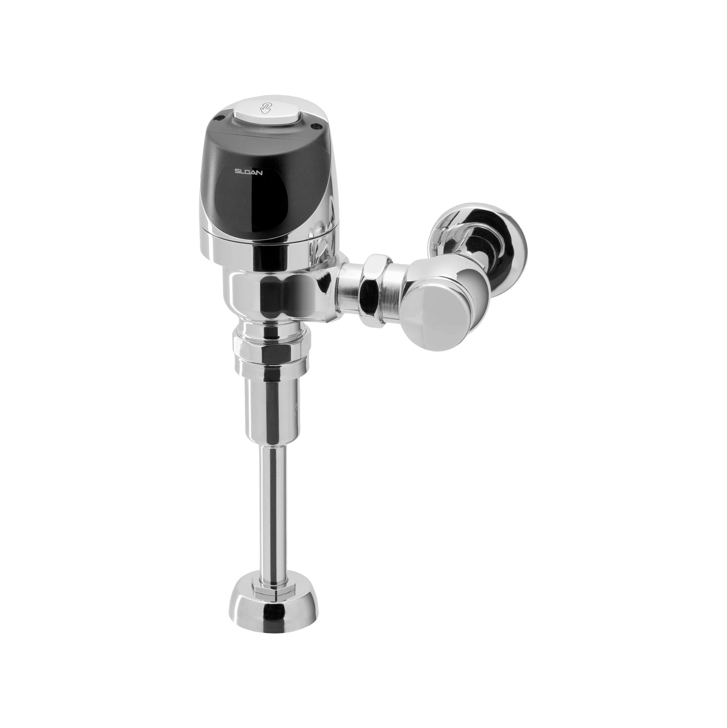 Sloan G2 Optima Plus 8180 Exposed Sensor Urinal Flushometer, 1.0 GPF Flush Valve - Single Flush, Fixture Connection Top Spud, Battery Powered Infrared Sensor, Polished Chrome Finish, 3250406