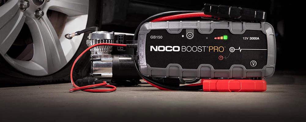 NOCO Boost GB150: 3000A UltraSafe Jump Starter – 12V Lithium Battery Booster Pack, Portable Jump Box, Power Bank & Jumper Cables - for 9.0L Gas and 7.0L Diesel Engines