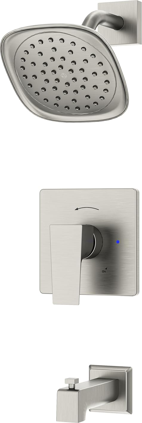 Symmons Verity Single Handle Wall Mounted Tub and Shower Trim Kit (Valve not Included) 2.0 GPM