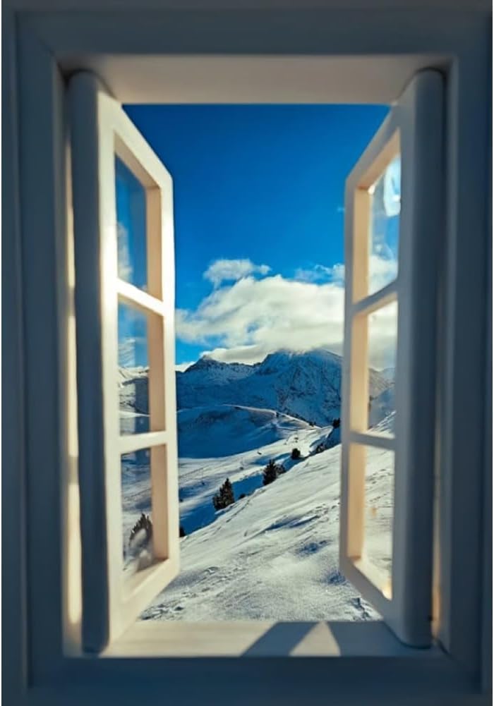 Generic (2) Creative Window Photograph Props, Portable Creative Window Frame Photography Props, Travel Photos