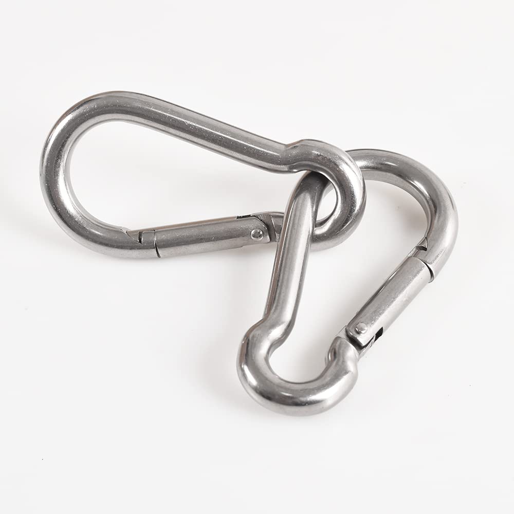 Cozihom 3.5" Heavy Duty Carabiners 700LB Weight Capacity, Spring Action Snap Hook Attachment, Anti-Rust for Hammocks, Swing Chairs, Gym Equipment, Camping Pack of 2