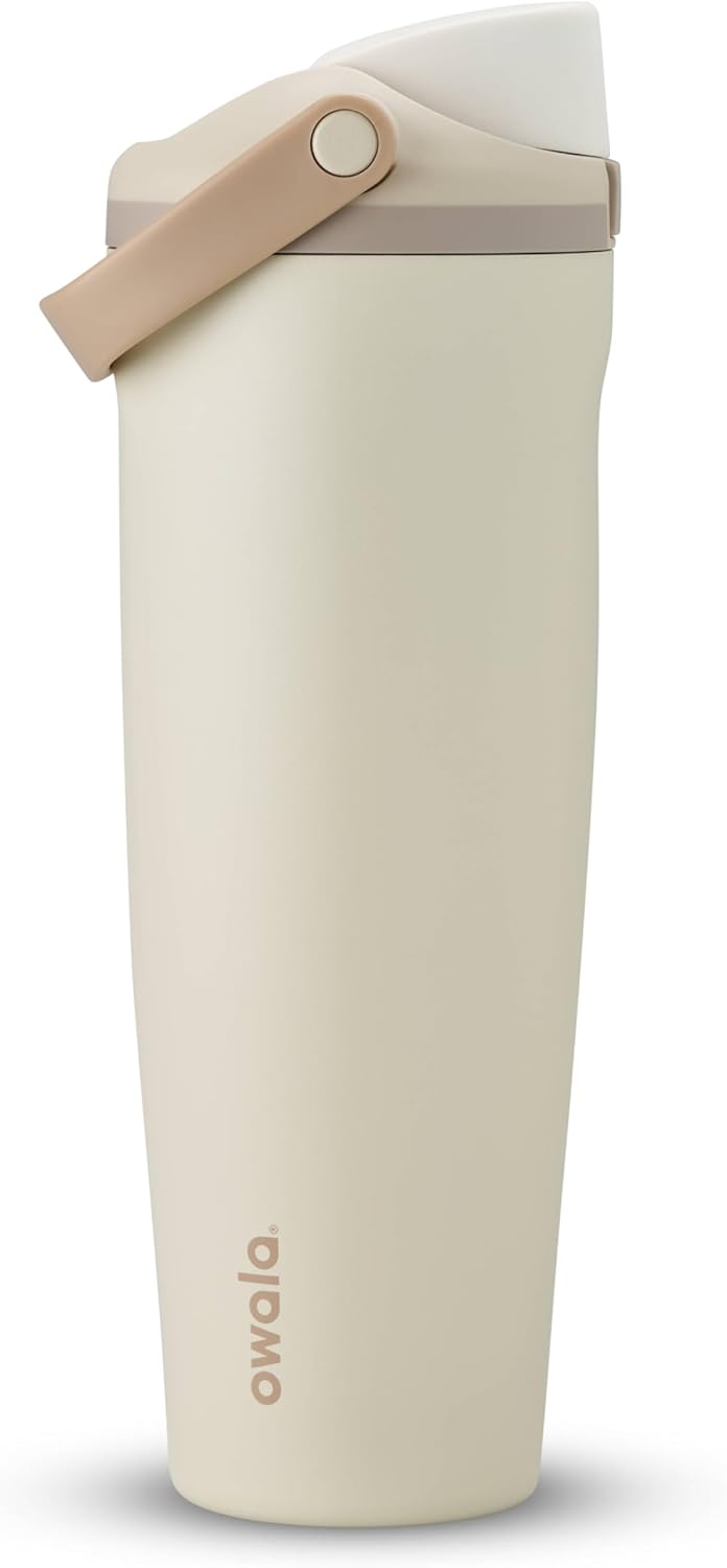 Owala FreeSip Sway - 40-Oz. Stainless Steel Water Bottle - Tan (Lightly Toasted)