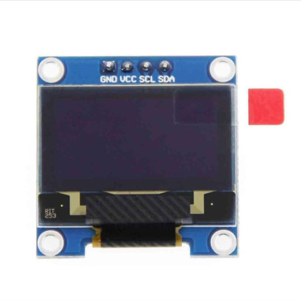 Senzooe 0.96 inch I2C OLED display module IIC interface LCD serial port screen (yellow blue)