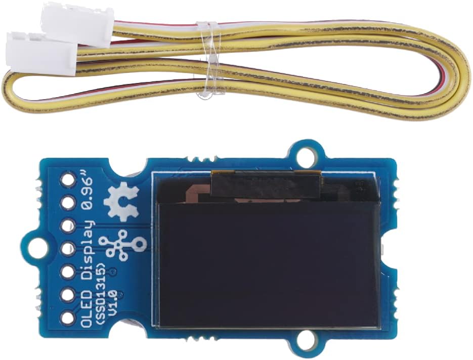 seeed studio 0.96 (SSD1315) -3.3V/5V I2C 12864 Grove - OLED Yellow&Blue Display - SPI/IIC with and SPI, Blue and Yellow