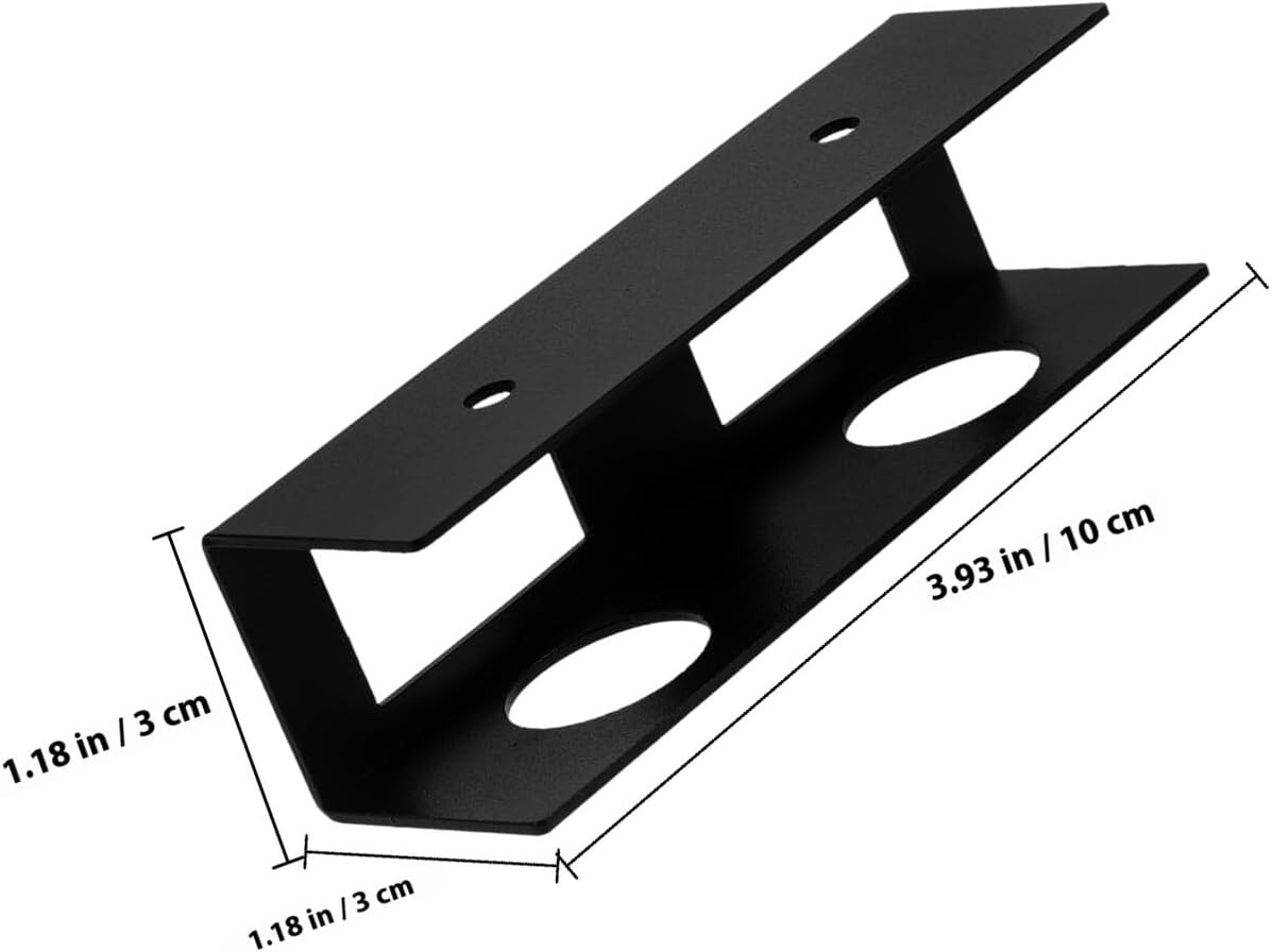 DOITOOL Desk Black Metal Laptop Holder Clamp with Keyboard Tray, Side Desk Storage Organizer for Home Office, Laptop
