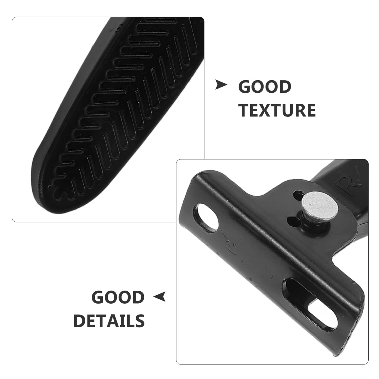 ULTECHNOVO Foldable Electric Scooter Foot Pegs Universal Motorcycle Footrest Pedal Easy Install Rear Seat Footrest for Bike and E-Bike 4.52X3.14 Inches