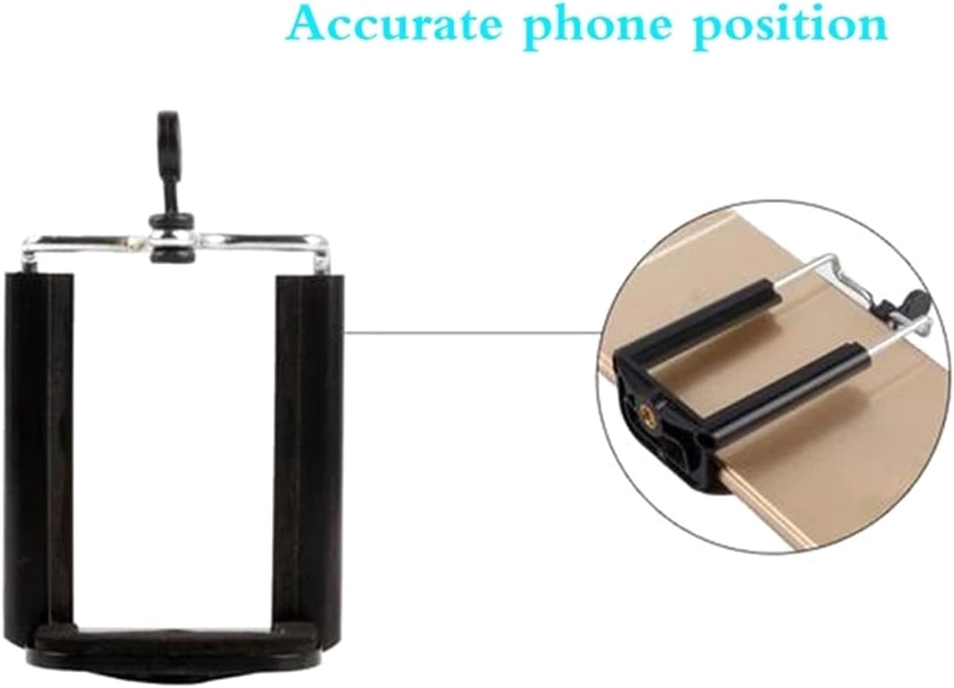 YWLUUOO 55-85MM Premium Smartphone Holder for Selfie Stick Camera Stand for Live Streaming Vlogging for Width Device
