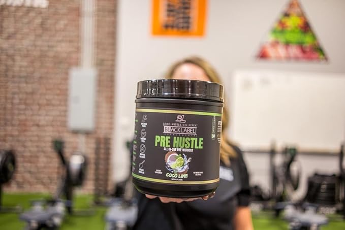 BLACKLABEL Supplements PRE Hustle V3 Pre-Workout Powder ??NSF Certified for Sport ??Energy, Strength & Endurance Support ??Coconut Lime Flavor ??with Creatine & Caffeine ??30 Servings