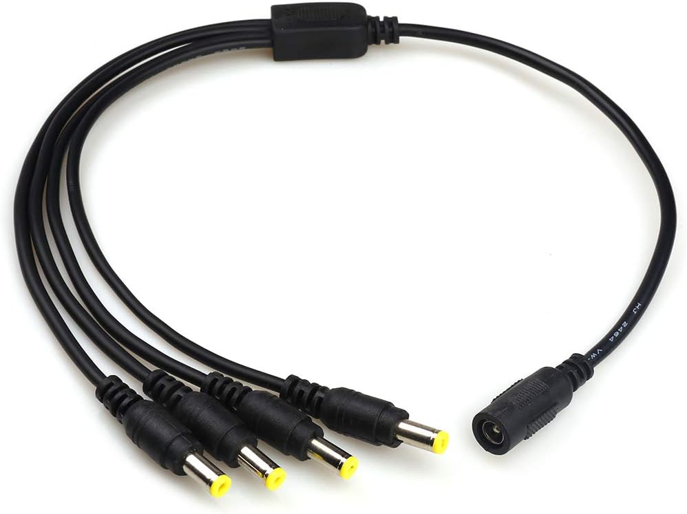 LEOU (26ft) 1 4 5.5mm 2.1mm Power Extension Cable for CCTV Surveillance Camera/IP Camra/DVR standalone/LED Light bar.