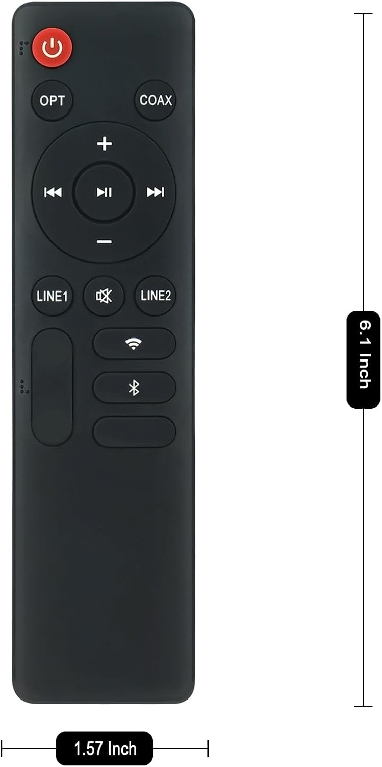ZdalaMit Commander S1000W 2.0 RC1000W Replacement Remote Control Compatible with Edifier Audiophile Active Bookshelf