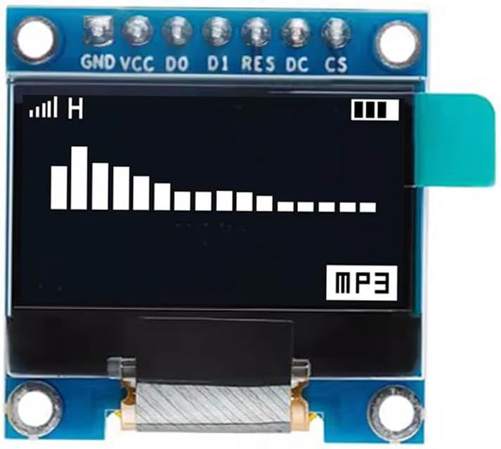 RAKSTORE 0.96 Inch 0.96" 128X64 I2C 12864 (7Pin) OLED Screen Display Module IIC Serial Display Module