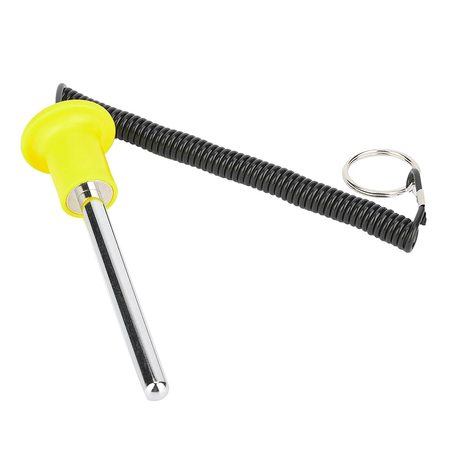 Luatoxry Dropset Pins, Magnetic Weight Stack Pin, Yellow Drop Pins for Weight Lifting, Stainless Steel Weight Pins for Weight Stack Machine for Training Fitness, 1Pcs, 0.39x4.13in