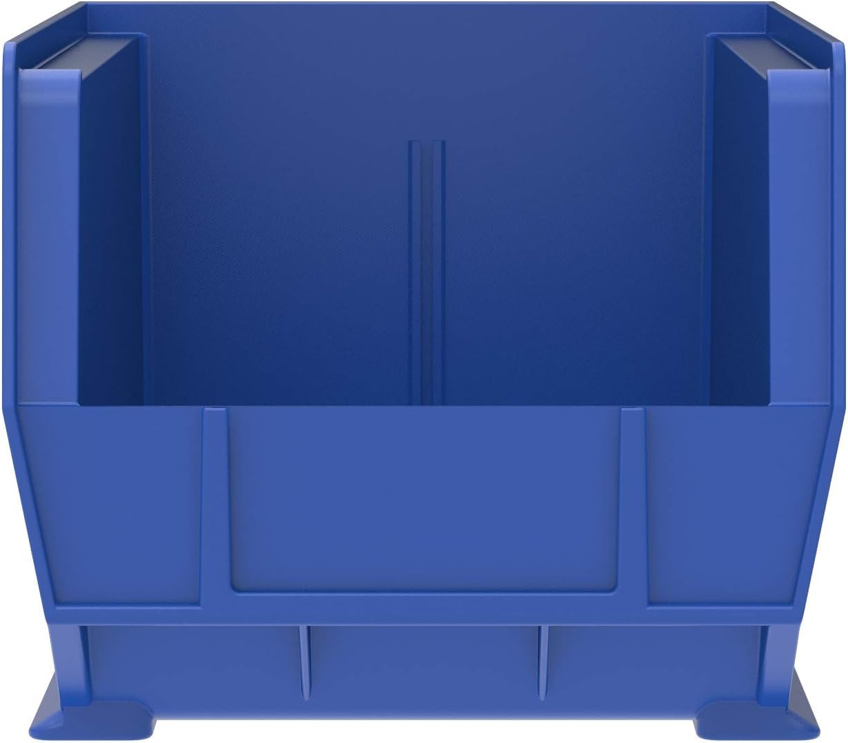 Akro-Mils 30240 AkroBins Plastic Storage Bins, Space-Saving Stackable Bins for Garage, Pantry, Craft Organization, 15 x 8 x 7 inches, Blue, 12-Pack