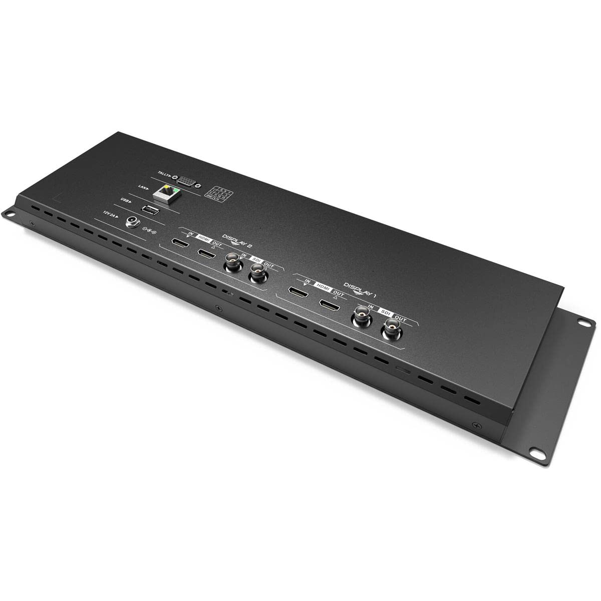 LILLIPUT Dual Rackmount Monito 7" RM-7029S 3-RU Rackmount Monitor with 3G-SDI /HDMI 2.0 Scope view support up to 1080p 60Hz SDI and 2160p 60Hz HDMI video