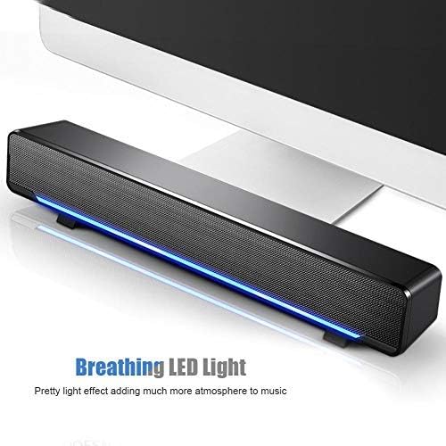 YaizK 3.5 mm MP3, MP4 Mini Portable USB Wired soundbar Music Player Bass Surround Soundbox Speaker with Audio Plug
