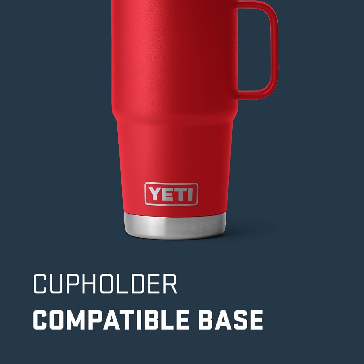 YETI Rambler 20 oz Travel Mug - Stainless Steel, Vacuum Insulated with Stronghold Lid for Ultimate Durability