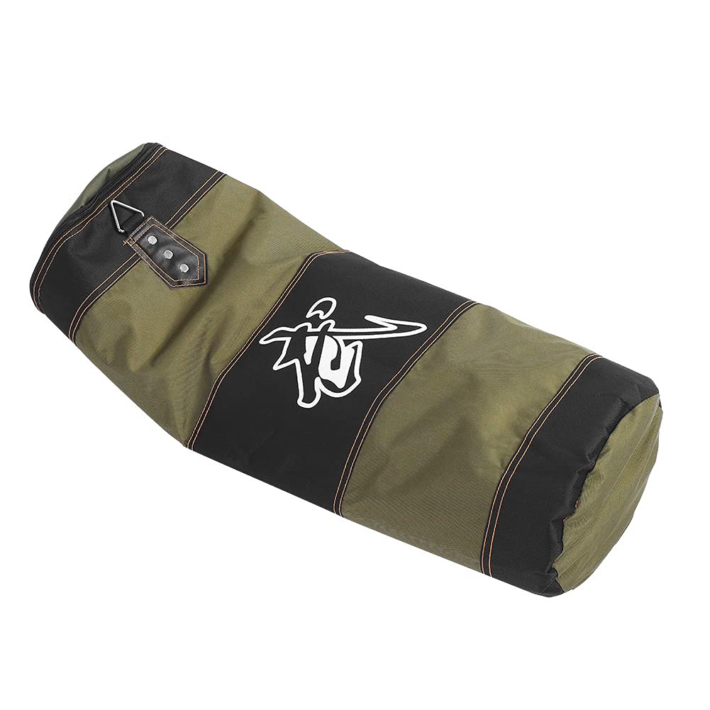 Bnineteenteam Heavy Punching Bag,Training Boxing Bag with Chain for Adults Men Women(Empty) (80cm-Green) Martial Arts