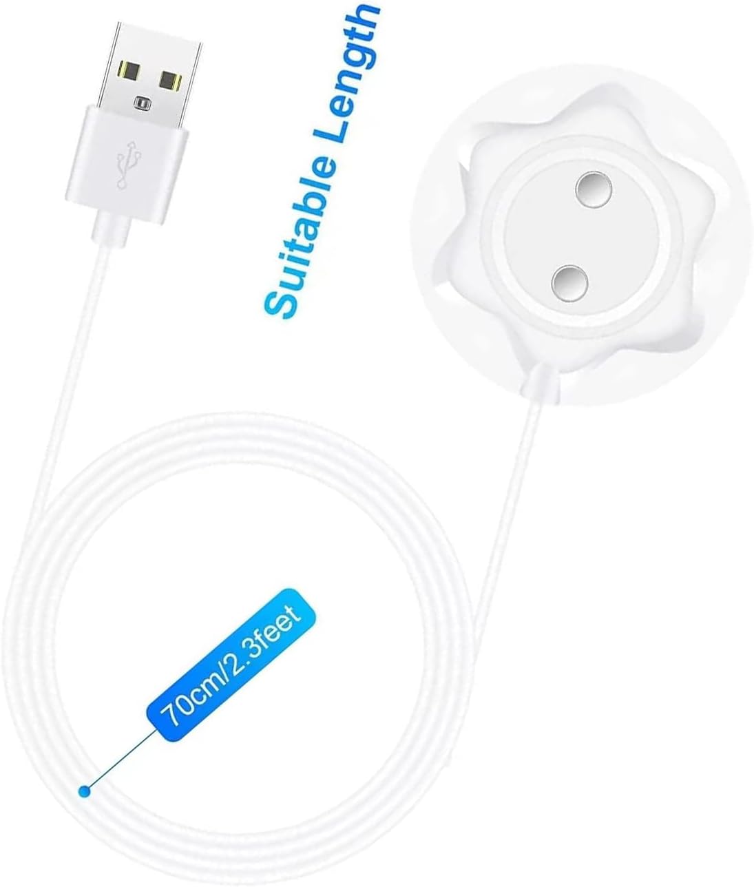 Mailink Rose Charger - Magnetic Charger Replacement - Fast Charging USB Cable Standing Dock Station for Rose Only