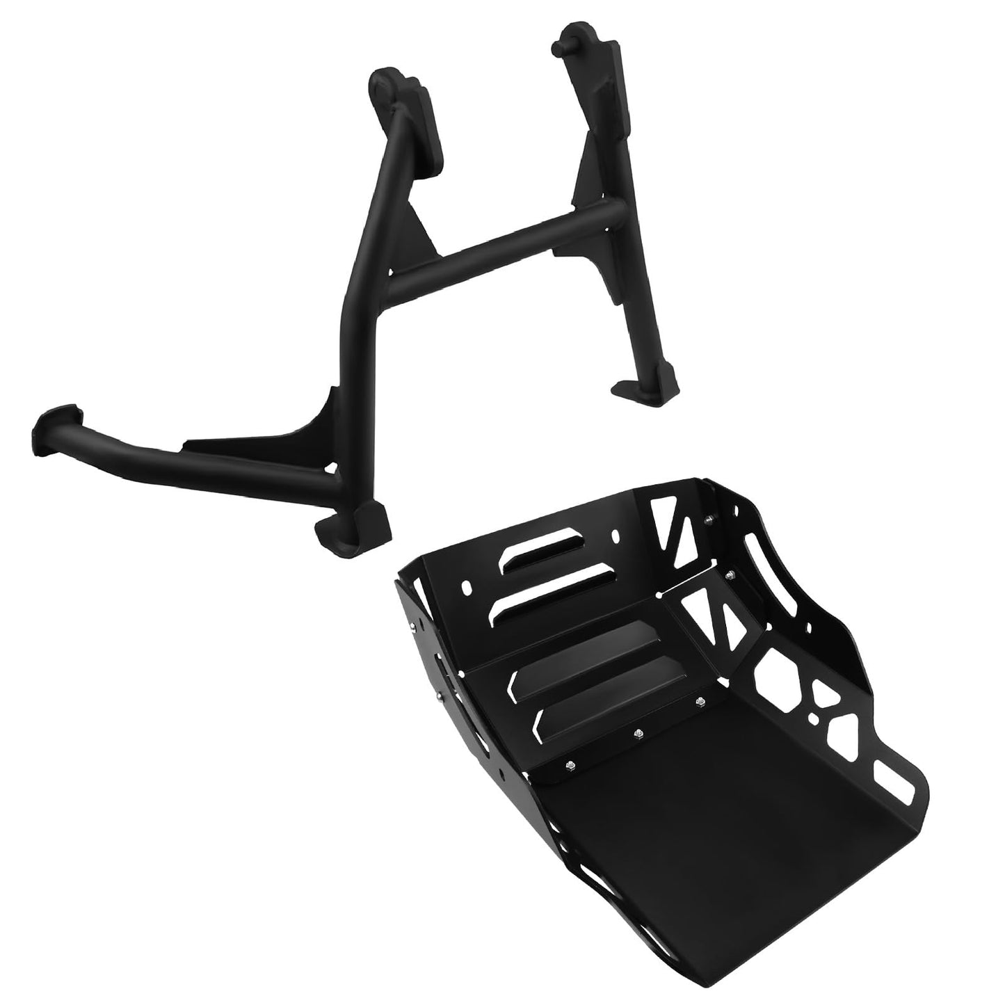 XIDAODIT Motorcycle Center Stand Kickstand and Skid Bash Plate Engine Underbody Guard Set for CFMOTO 450MT 450 MT MT450 IBEX 450 2024-2025