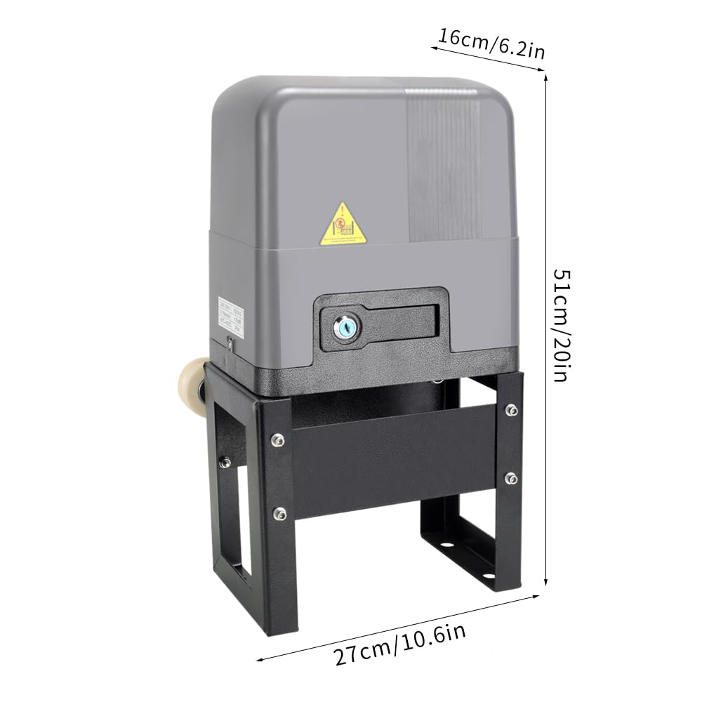 Sliding Gate Opener with WiFi App Control & 4 Remotes, Automatic Electric Gate Motor Complete Kit for Driveway Slide Gates Up to 1400lbs, Chain Driven Security System with Infrared Sensor, Auto Close