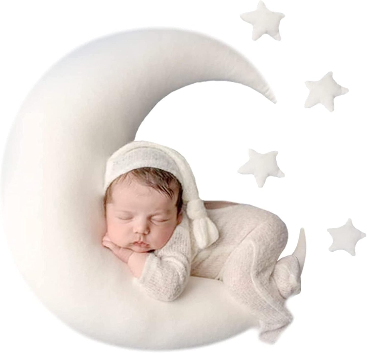 Set IGMaryBox Baby Moon Star Pillow Newborn Posing Pillow Newborn Photography Posing Pillows Infant Photography Props