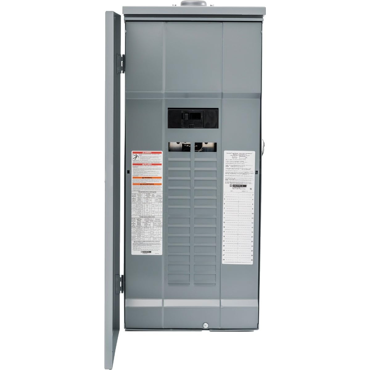 Square D - HOM3060M200PRB Homeline 200 Amp 30-Space 60-Circuit Outdoor Main Breaker Load Center (Plug-on Neutral Ready),