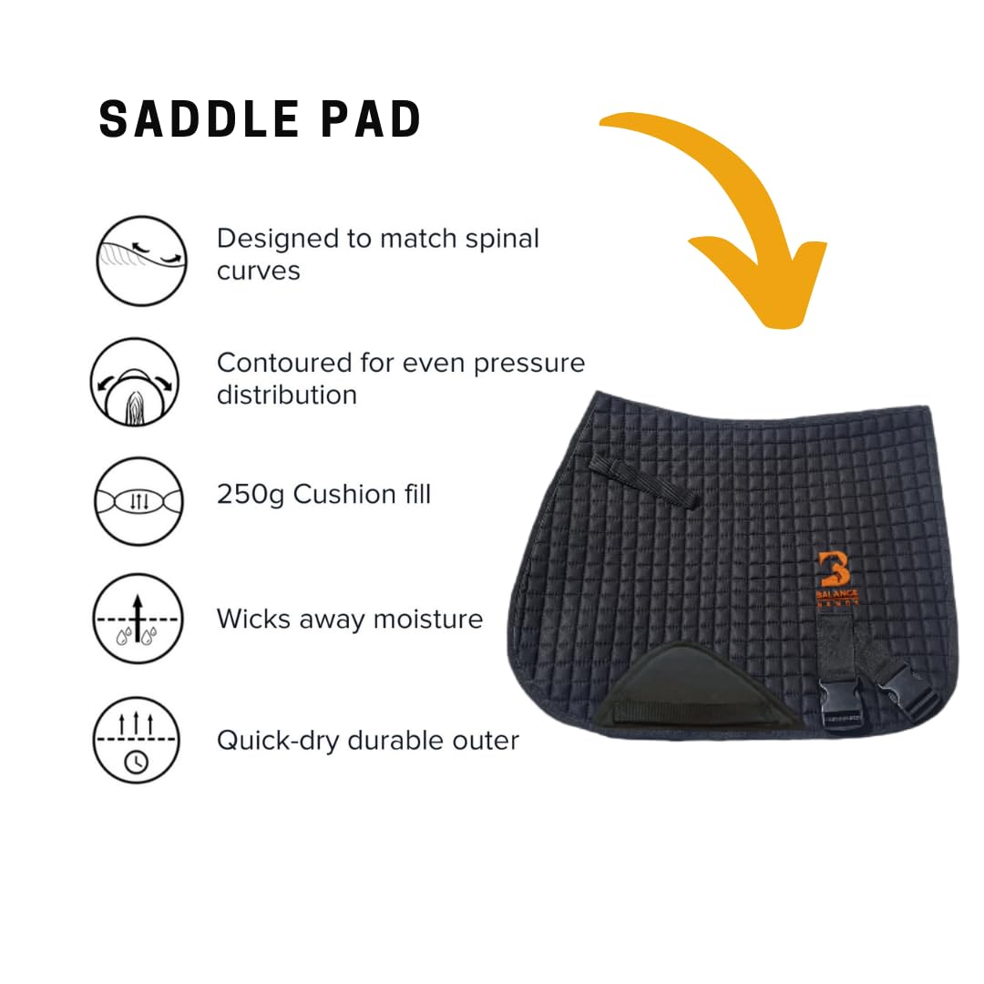 Equine Band System - Core Training Aid for Horses. Saddle Pad and Equibands System (All Purpose)