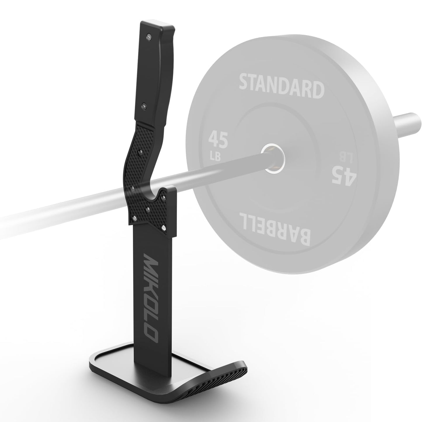 Mikolo Deadlift Jack Barbell Jack Unload 660LB Barbell Stand with No-Slip Handle for Loading & Unloading Weight Plates for Deadlift Exercise, Weight Training