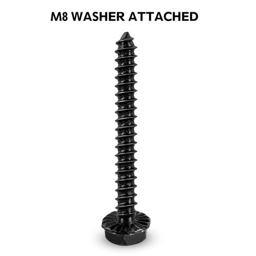 Mounting Dream Lag Bolt Kit - M8 Lag Bolt for Wood Studs & Fischer Anchors for Concrete Walls | Includes Allen Key & Bubble Level