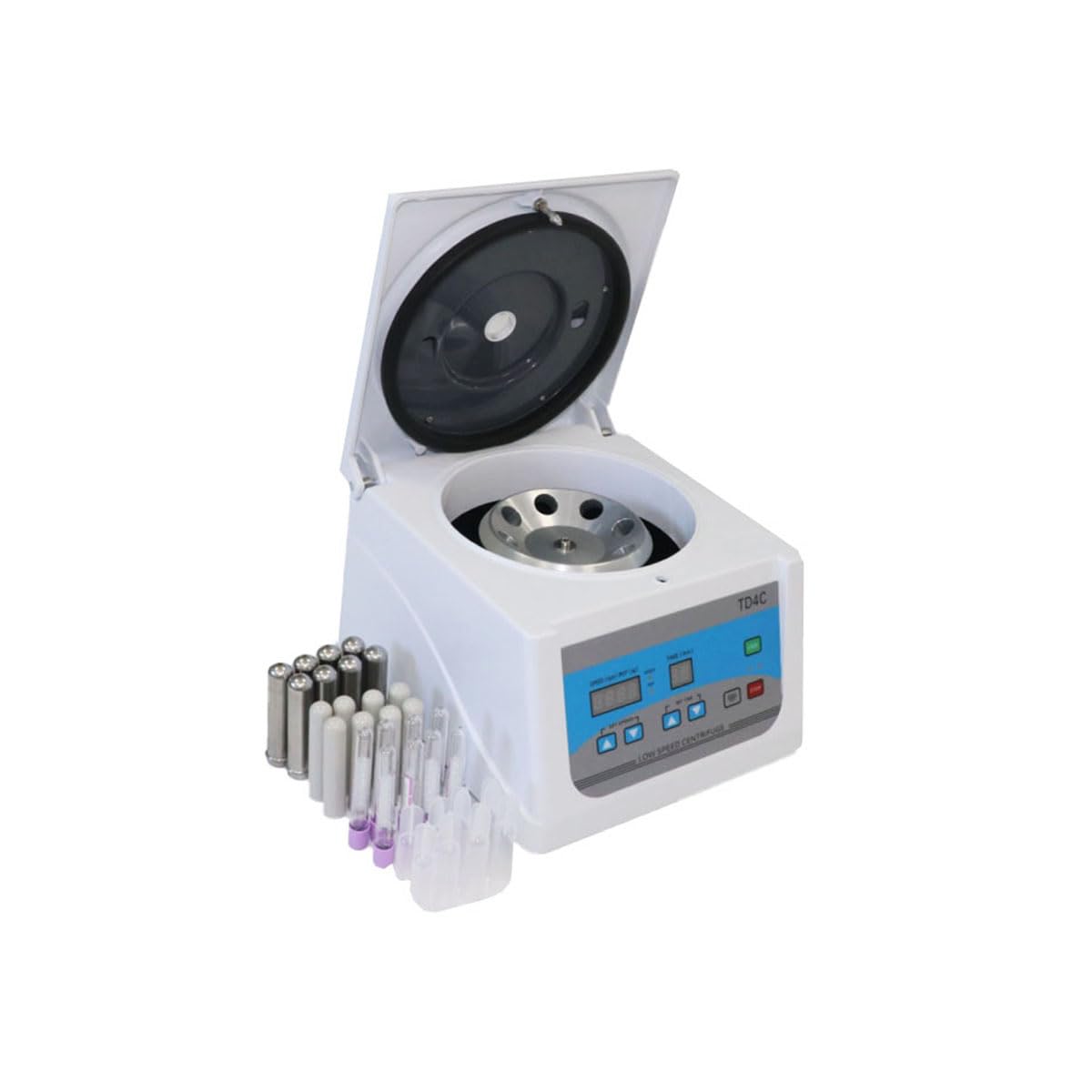 Lab Benchtop Centrifuges, SHengwin Digital PRP Centrifuge Machine with Aluminum Alloy Rotor 2/5/8/10/15ml x 8 Low Speed Desktop Centrifugal Machine 100-4000rpm