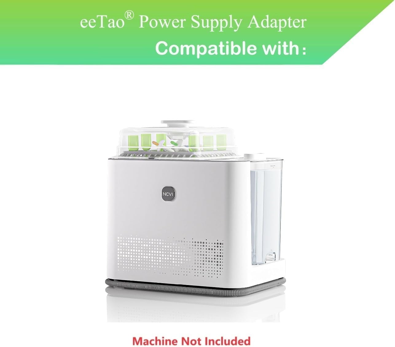 eeTao 3 100-240V Prong AC Power Cord for NCVI Bottle Washer and Sterilizer and Dryer Charging Cable Charger Power