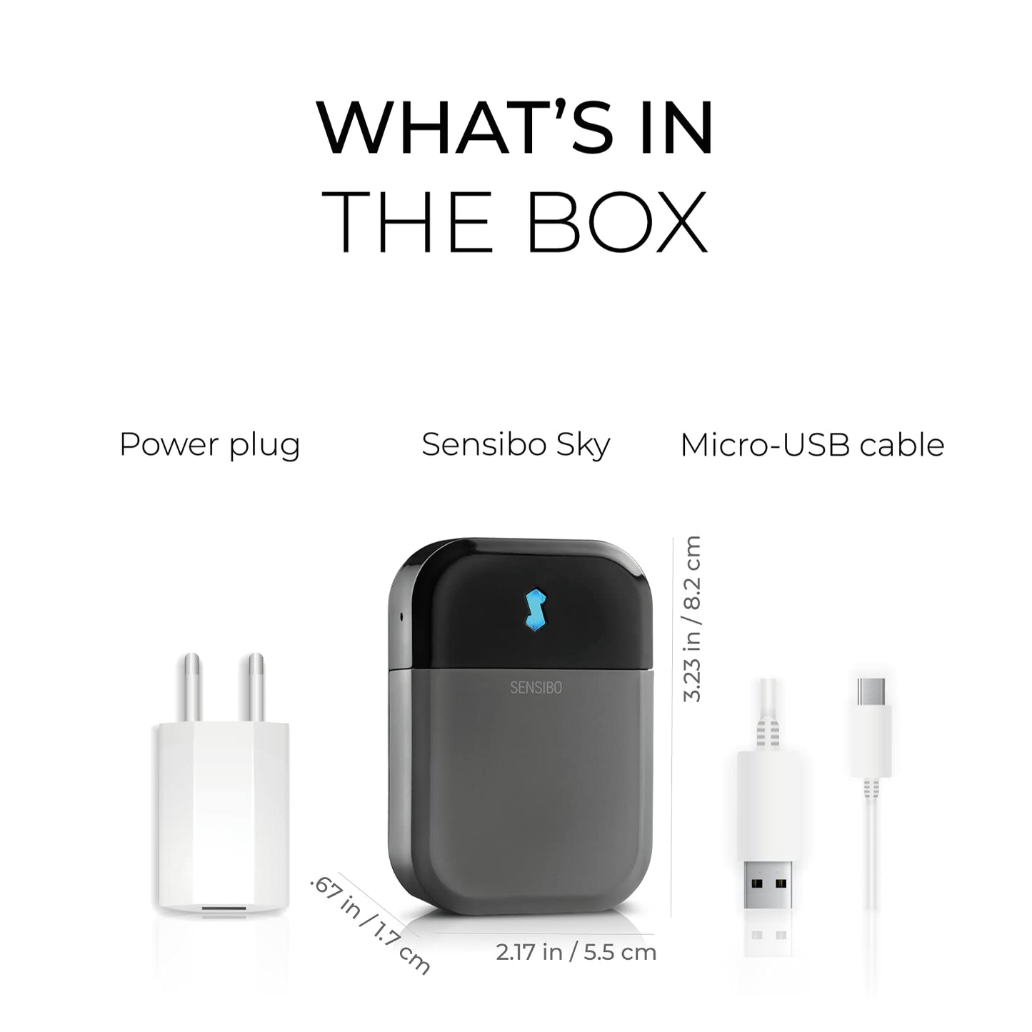 Sensibo Sky, Smart Wireless Air Conditioner Controller. Quick & Easy DIY Installation. Maintains Comfort with Energy Efficient. Automatic Wifi Thermostat Control App. Google, Alexa and Siri Compatible