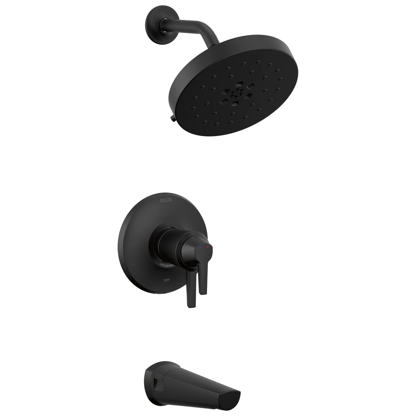 Delta Faucet T17T471-BL Galeon Tub/Shower, Matte Black