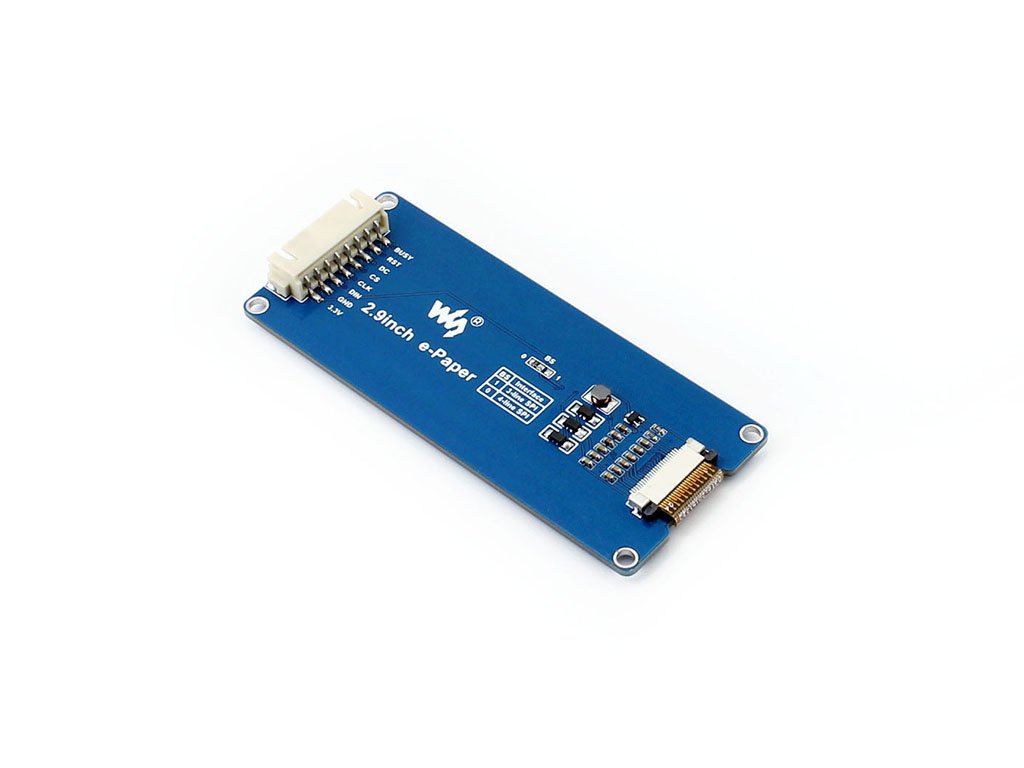 waveshare 296x128 2.9 Inch 3.3v Resolution E-Paper Display Panel Module E-Ink Electronic Screen SPI Interface