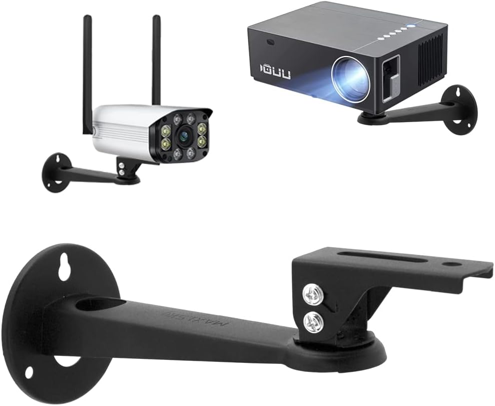 Drsn 360 6.6 lbs Mini Projector Wall Mount, Rotation, Adjustable Angle, Load Capacity, Black